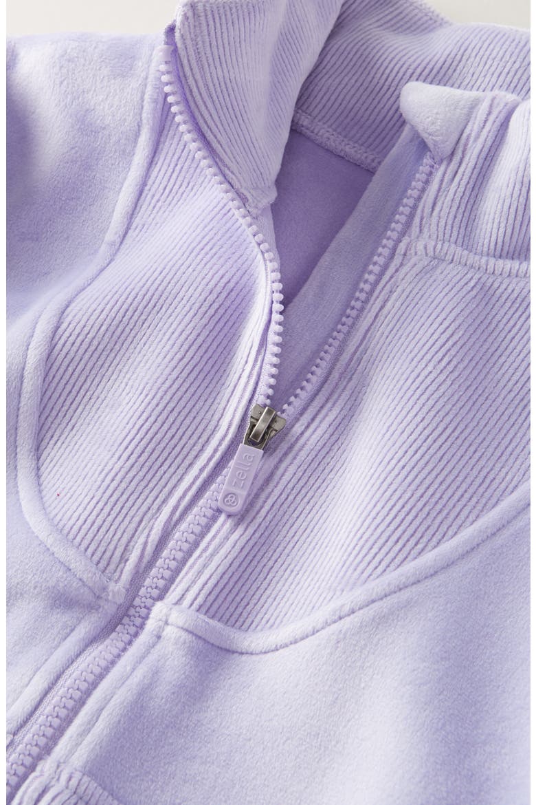Kids' Corded Velour Jacket, Alternate, color, PURPLE SPRAY