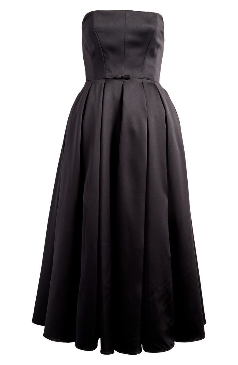 HOUSE OF CB Audrey Strapless Fit & Flare Dress, Alternate, color, Black