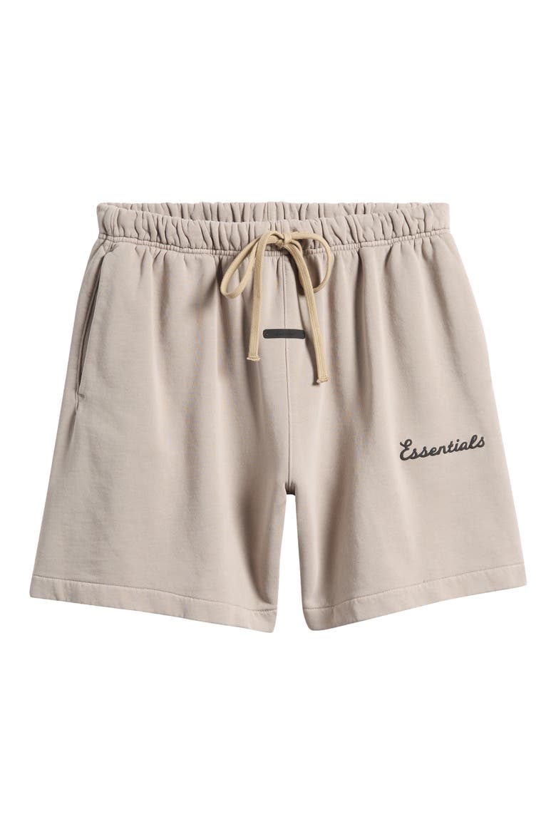 Classic Fit Training Logo Sweat Shorts, Alternate, color, CONCRETE/DARK CONCRETE HEATHER