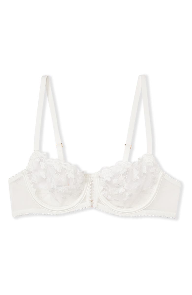 Etam Amour Balconette Bra, Alternate, color, Ecru