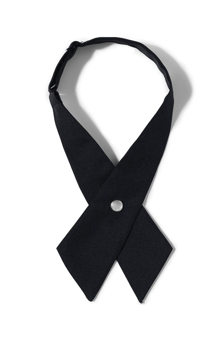 Lands' End Girls Cross Tie, Main, color, Black