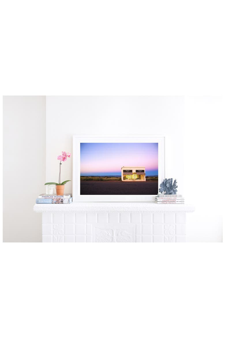 Dawn Framed Art Print, Alternate, color, BLUE
