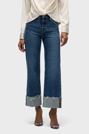 Hudson Jeans Rosie High-Rise Wide Leg Jean w/ Cuff