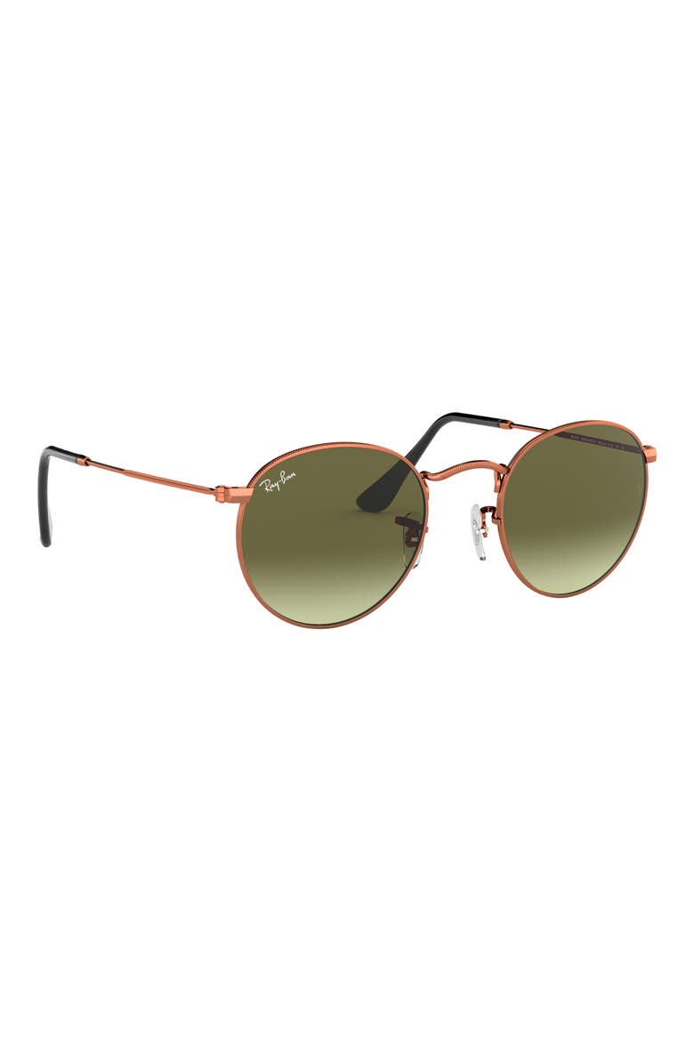 47mm Gradient Round Sunglasses, Alternate, color, TAUPE