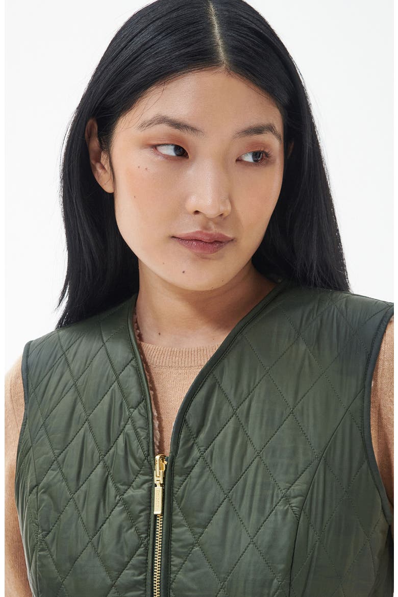 Markenfield Quilted Vest, Alternate, color, OLIVE/ NATURAL