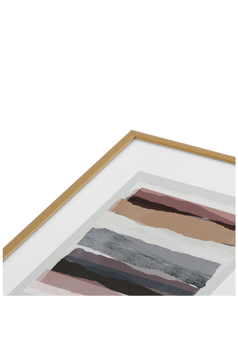 Pieces 16 Framed Art Print, Alternate, color, GOLDEN TONES