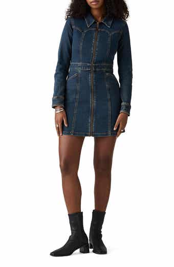 Levi's Retro Long Sleeve Denim Minidress
