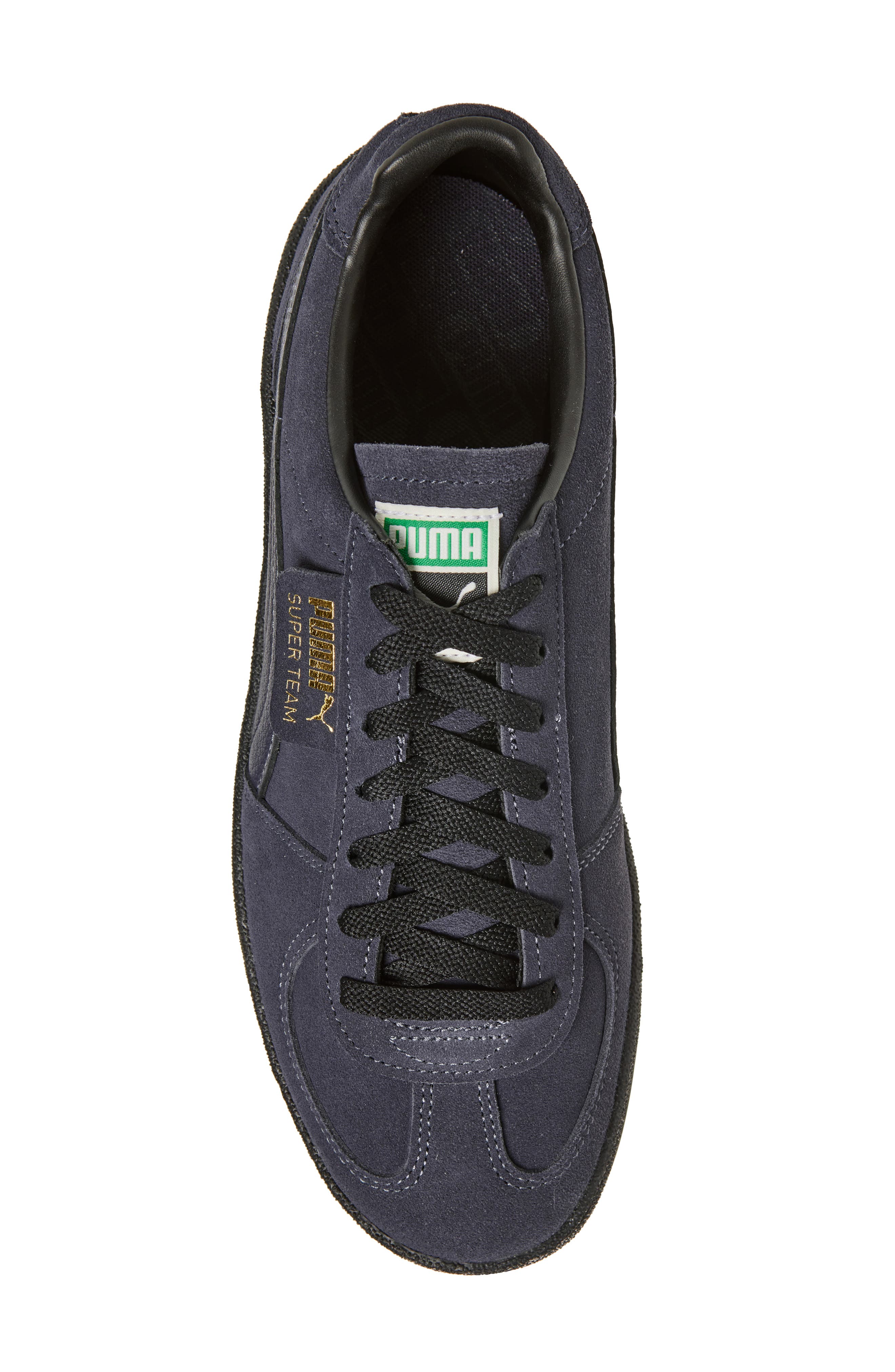 Super Team Suede Sneaker, Alternate, color, NEW NAVY-PUMA BLACK