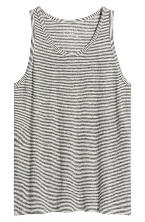 Alex Crane Linen Tank In Gray
