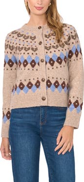 Vince Camuto Fair Isle Cardigan