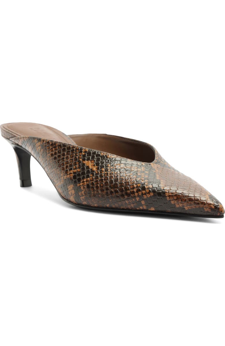 Schutz Loren Mule, Main, color, Pecan Brown