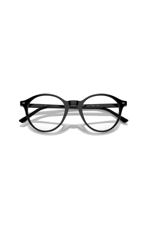 Ray Ban Ray-ban 51mm Phantos Optical Glasses In Black