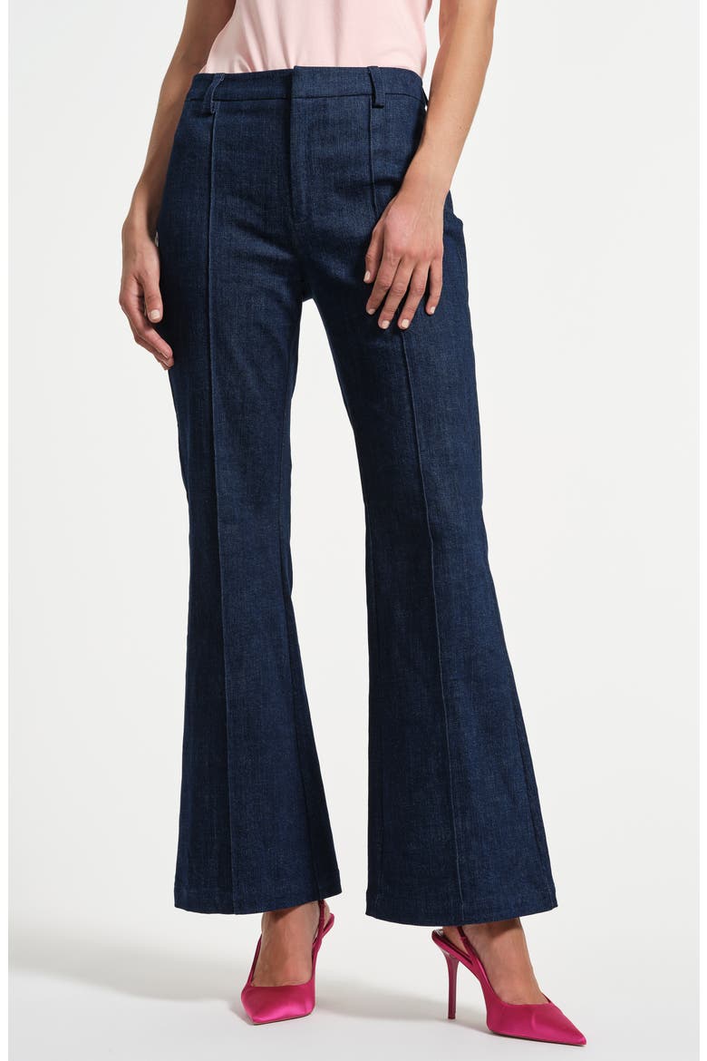 Seamed Flare Jeans, Main, color, RINSE WASH