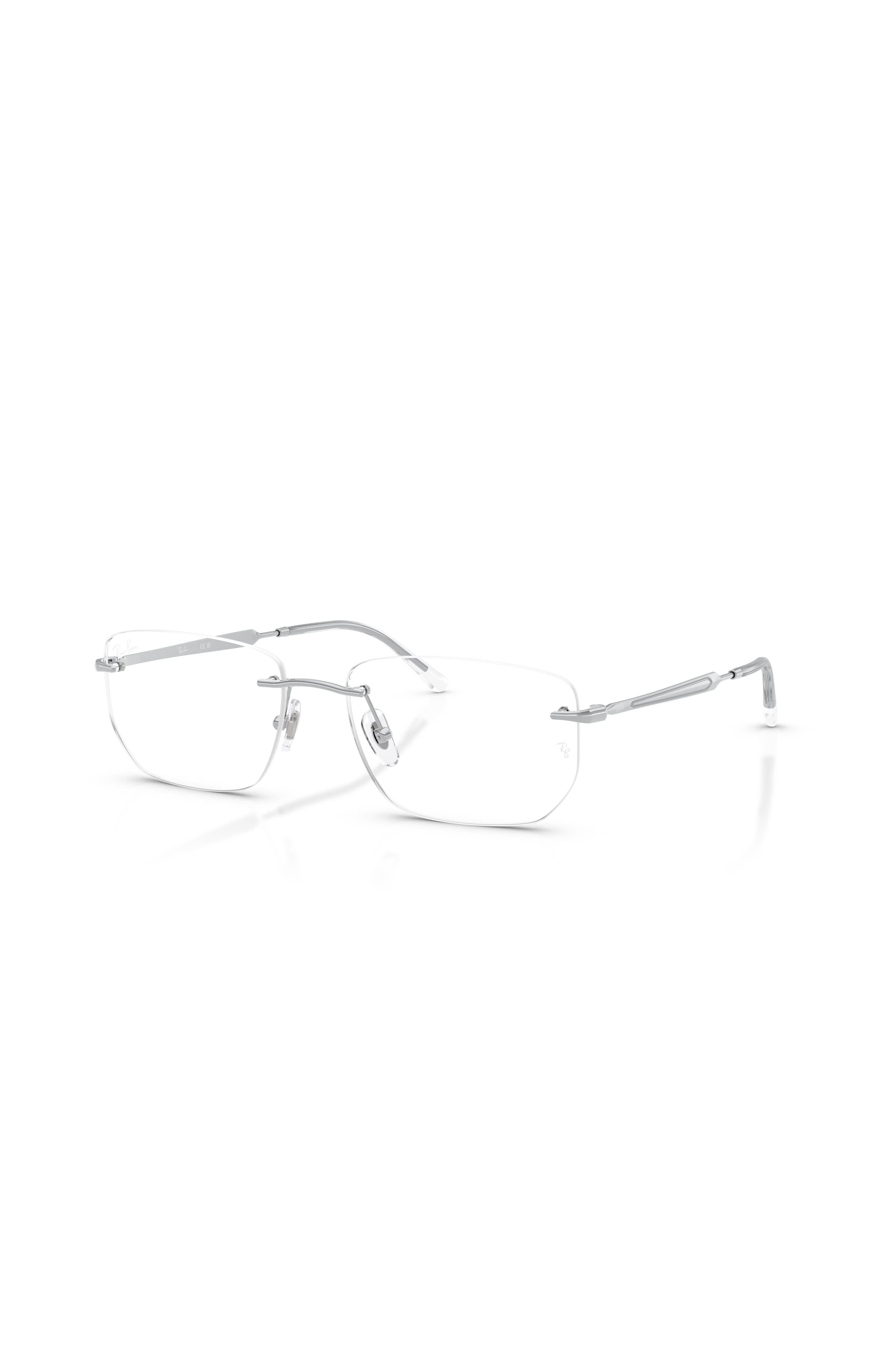 Ray Ban Ray-ban 54mm Irregular Optical Glasses In Brown