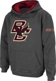 STADIUM ATHLETIC Youth Stadium Athletic Charcoal Boston College Eagles Big Logo Pullover Hoodie