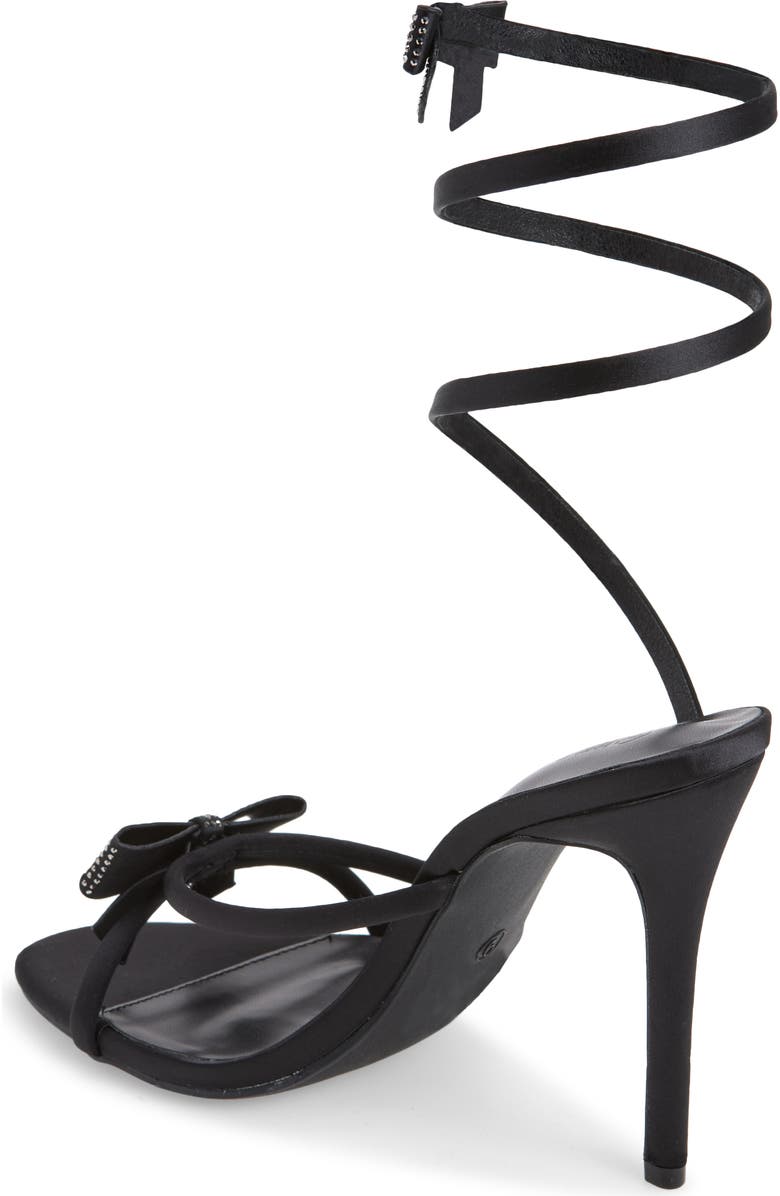 WILD DIVA LOUNGE Tampa Bow Ankle Wrap Sandal, Alternate, color,