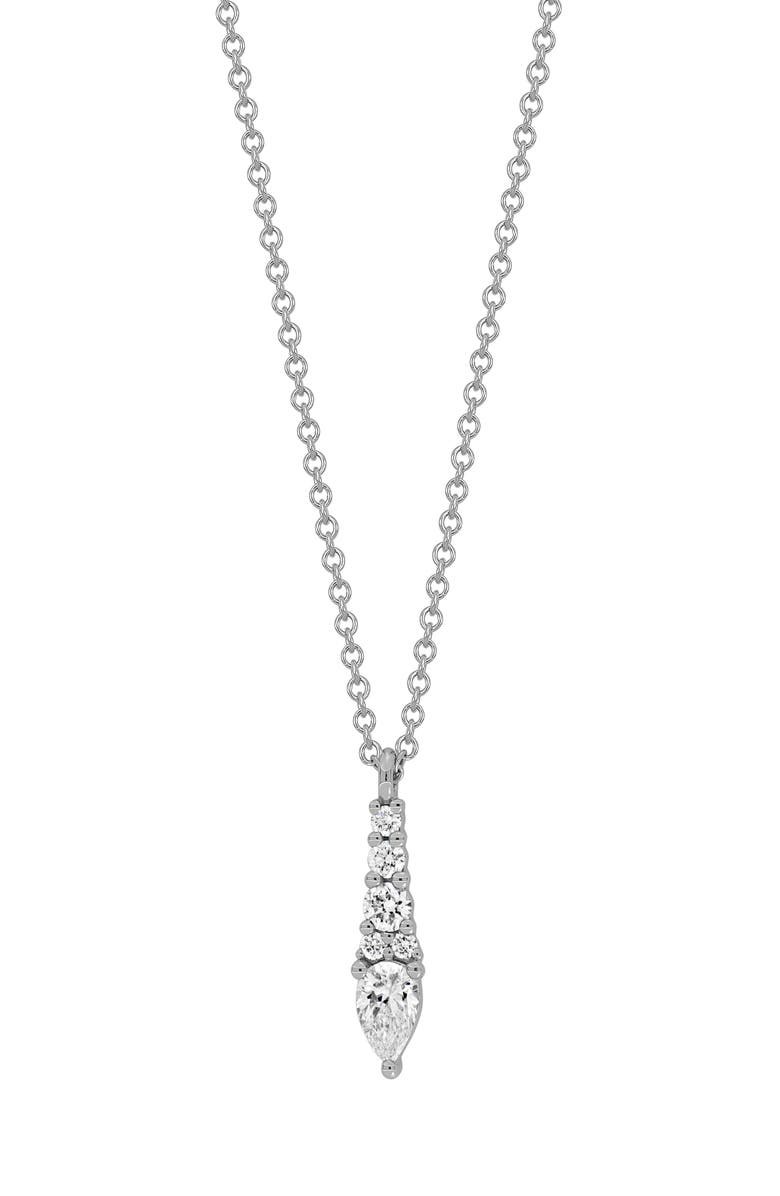 Bony Levy Diamond Drop Pendant Necklace, Main, color, 18K White Gold