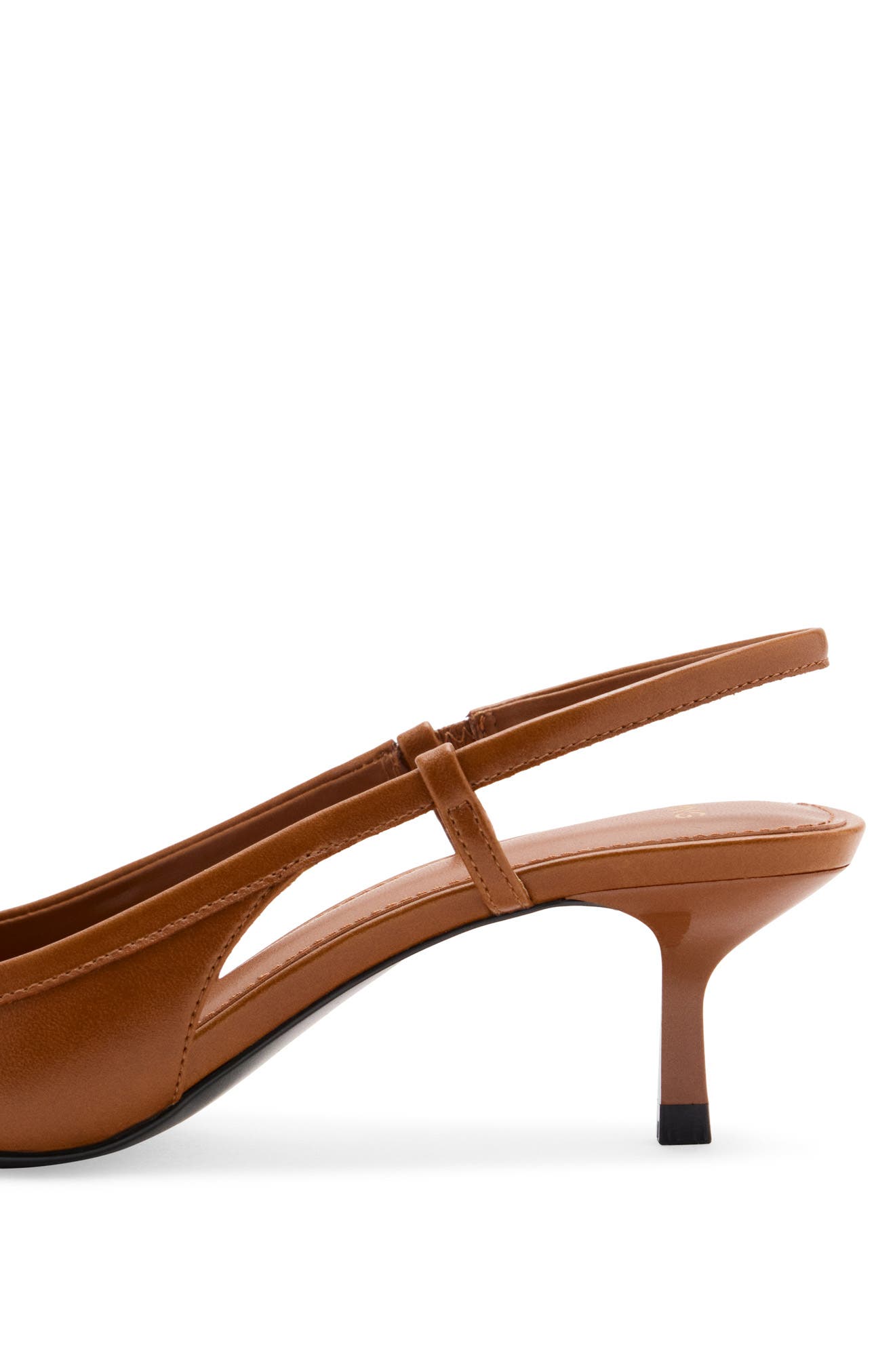 MANGO Faux Leather Pointed Toe Slingback Pump (Women) | Nordstrom