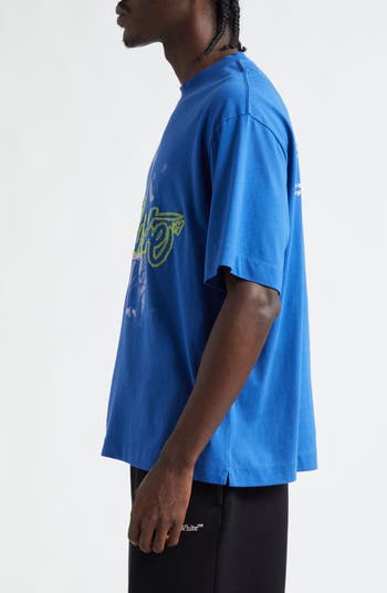 Off-White Script Mary Skate Embroidered Cotton Graphic T