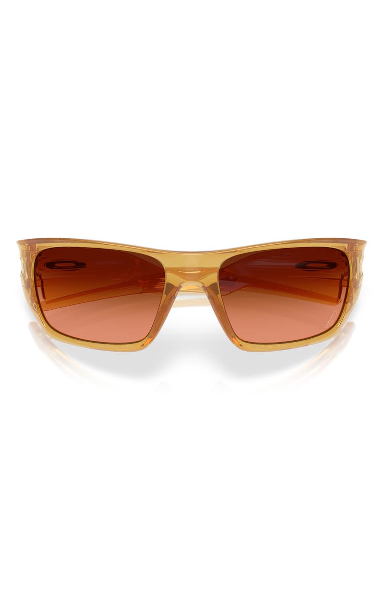Oakley 60mm Prizm<sup>™</sup> Rectangular Sunglasses, Alternate, color, Light Curry / Brown
