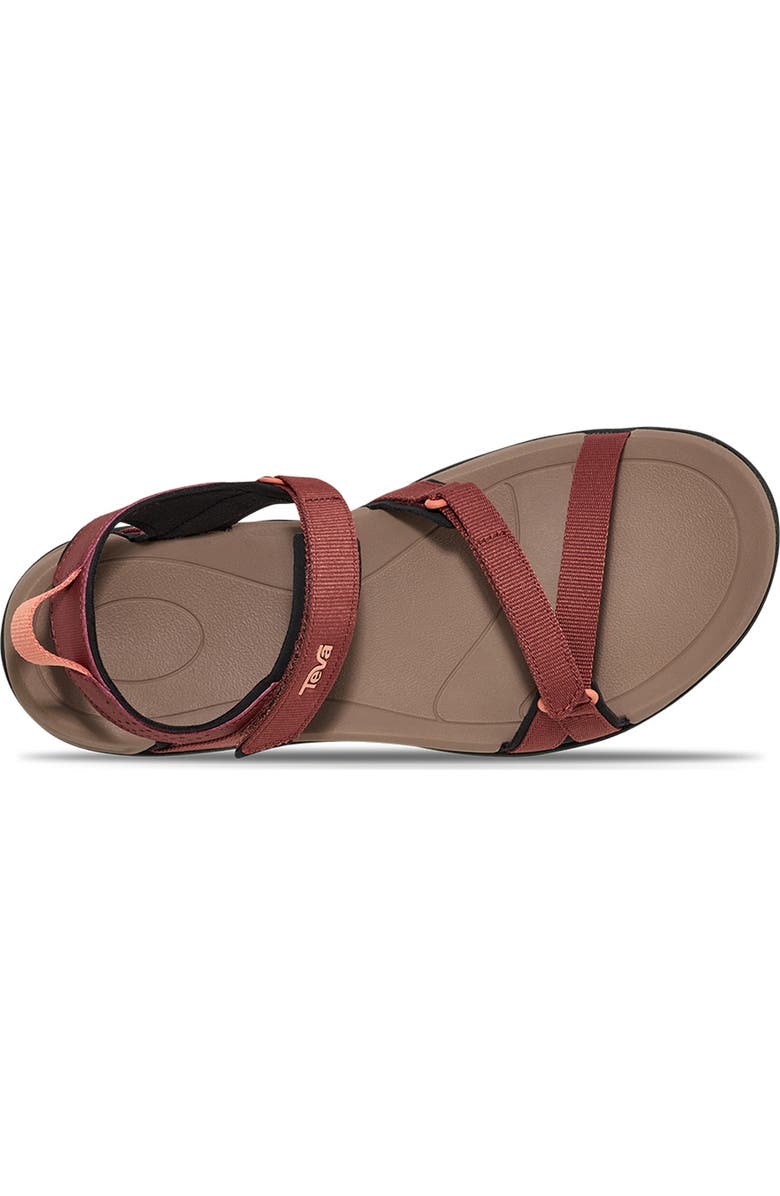 Teva Verra Sandal, Alternate, color, Mahogany / Blooming Dahlia