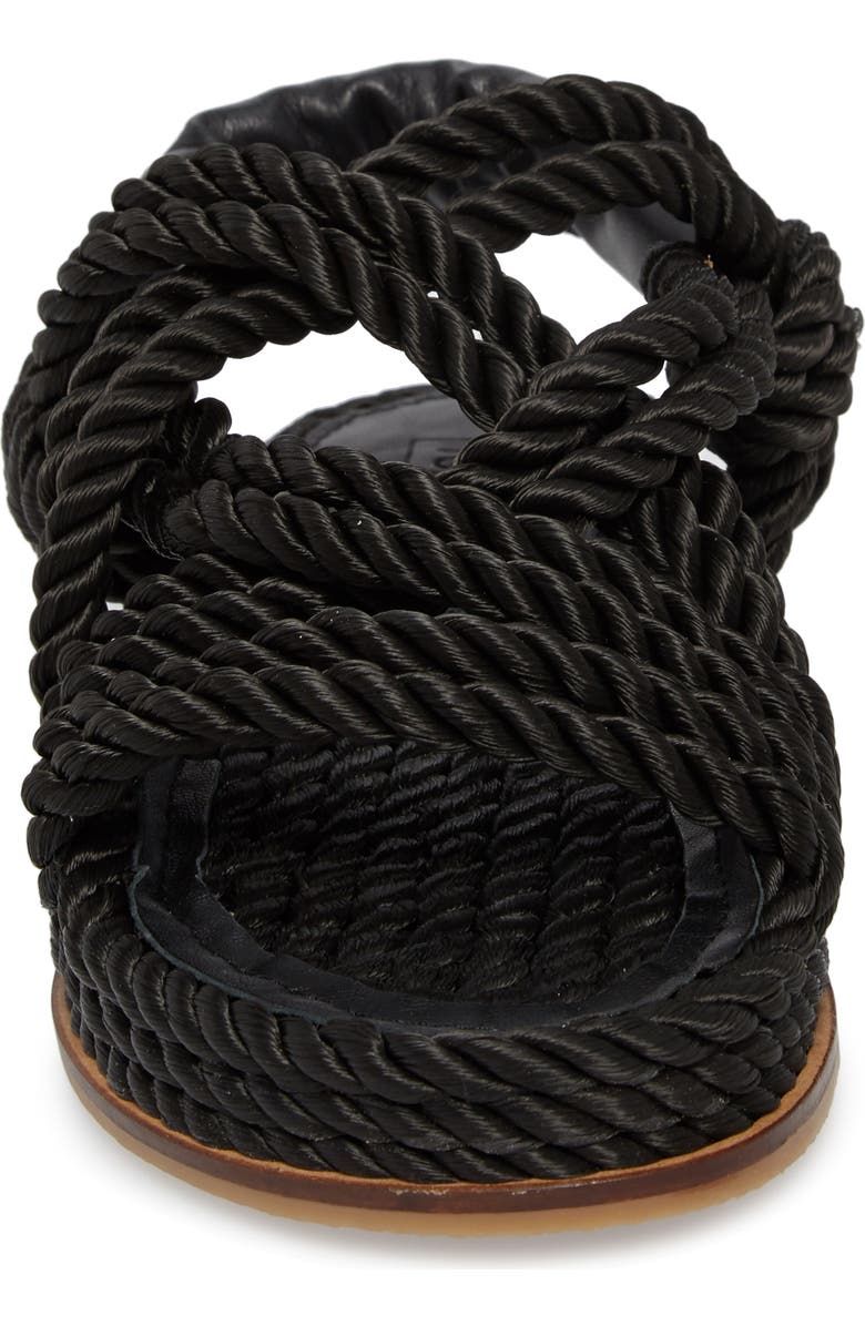 Topshop Fiesta Rope Flat Sandal, Alternate, color,