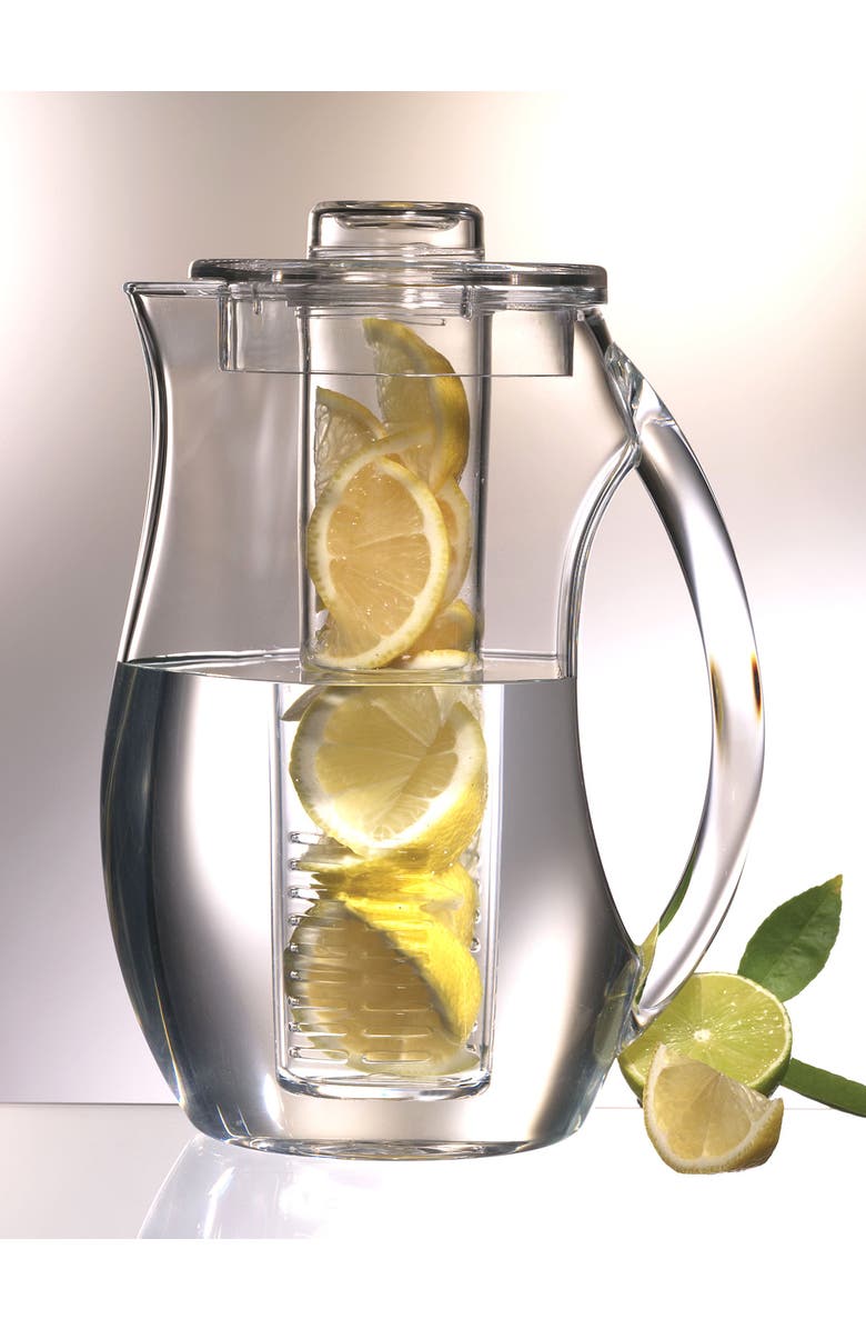 PRODYNE Fruit Infusion Pitcher, Natural Fruit Flavor, Acrylic, Alternate, color, Clear
