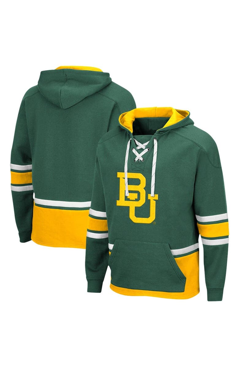 COLOSSEUM Men's Colosseum Green Baylor Bears Lace Up 3.0 Pullover Hoodie, Main, color, Green