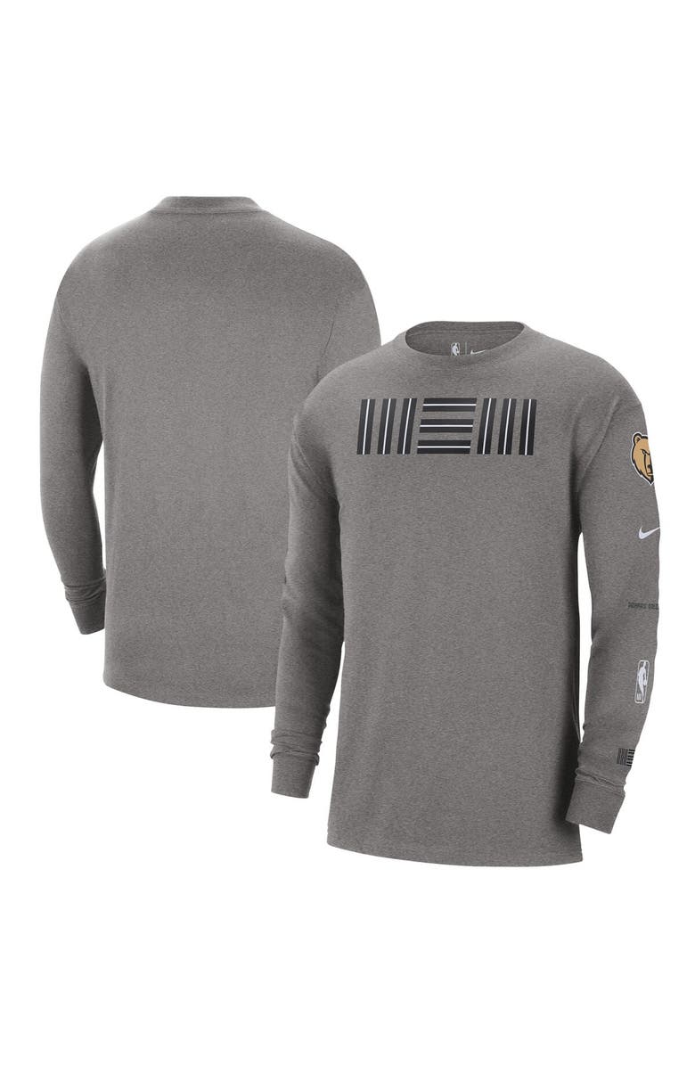 Nike Men's Nike Charcoal Memphis Grizzlies 2023/24 City Edition Max90 Expressive Long Sleeve T-Shirt, Alternate, color, 