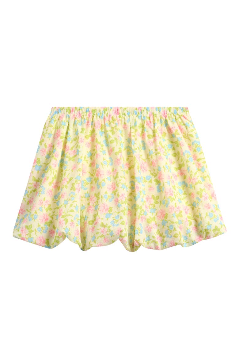 Kids' Grecian Print Gauze Bubble Skirt, Main, color, COMING UP ROSES
