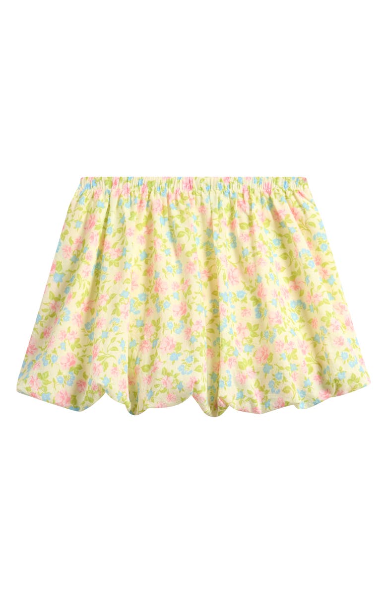 TENLY Kids' Grecian Print Gauze Bubble Skirt, Main, color, Coming Up Roses