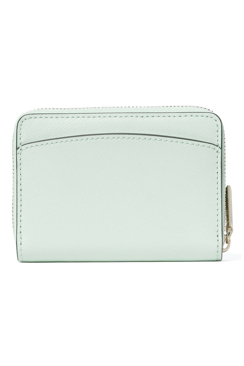spencer zip leather card case, Alternate, color, CRYSTAL BLUE