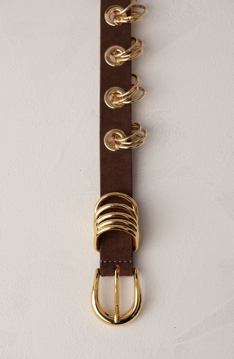 Déhanche Revenge Suede Belt, Alternate, color, 