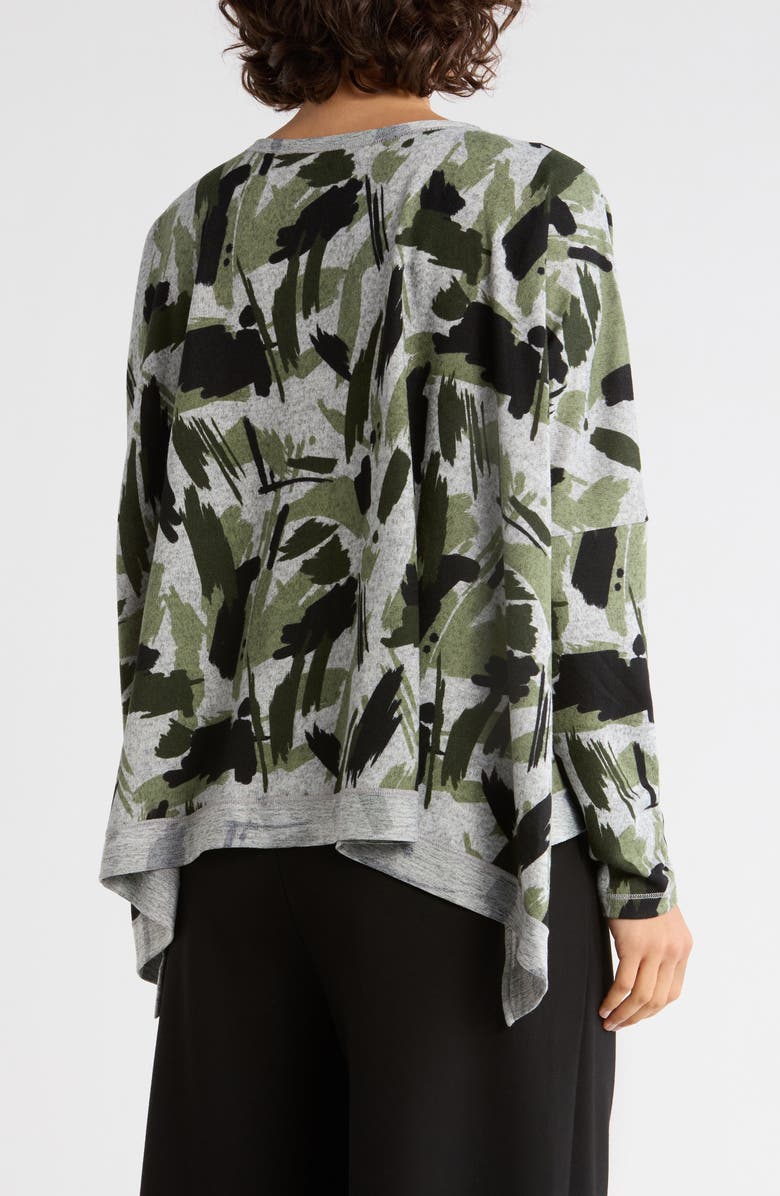 PATRIZIA LUCA Print Boxy Top, Alternate, color, Olive