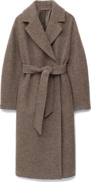 & Other Stories Belted Wool Wrap Coat