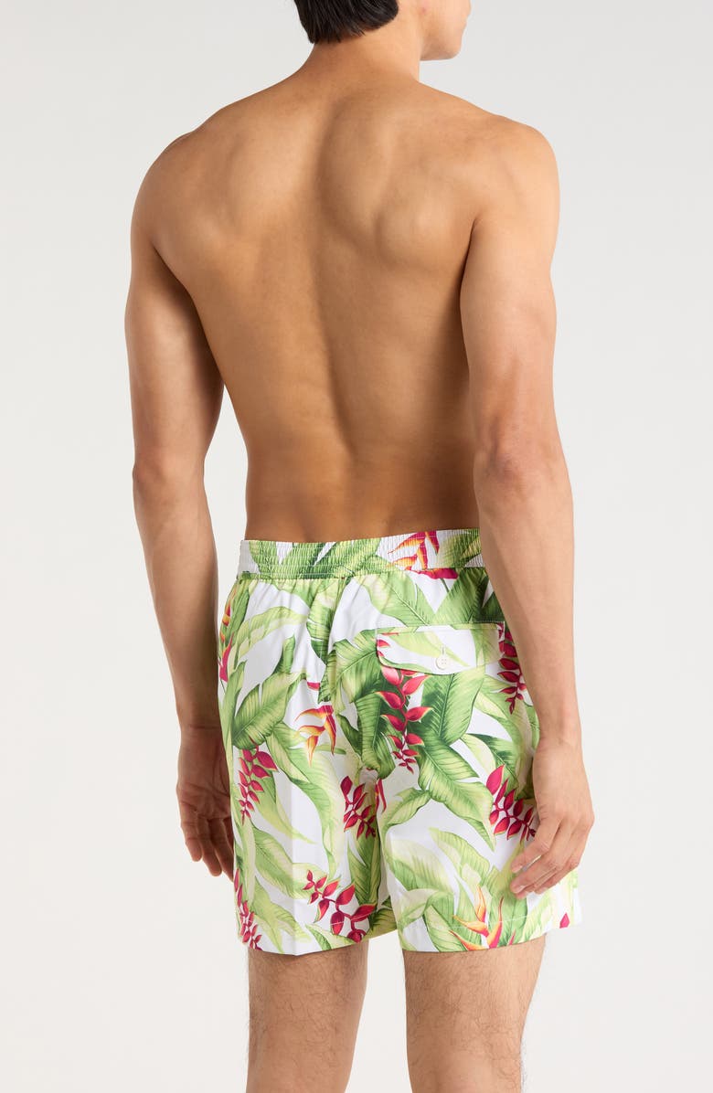 Tommy Bahama Rialto Calypso Fronds Swim Trunks, Alternate, color, White