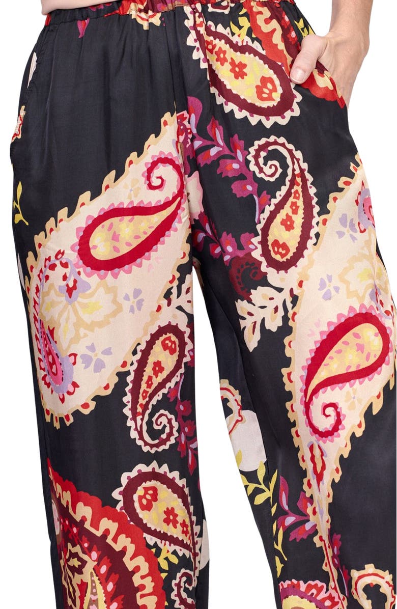 Alembika Wide leg pants in Fiesta print, Alternate, color, 