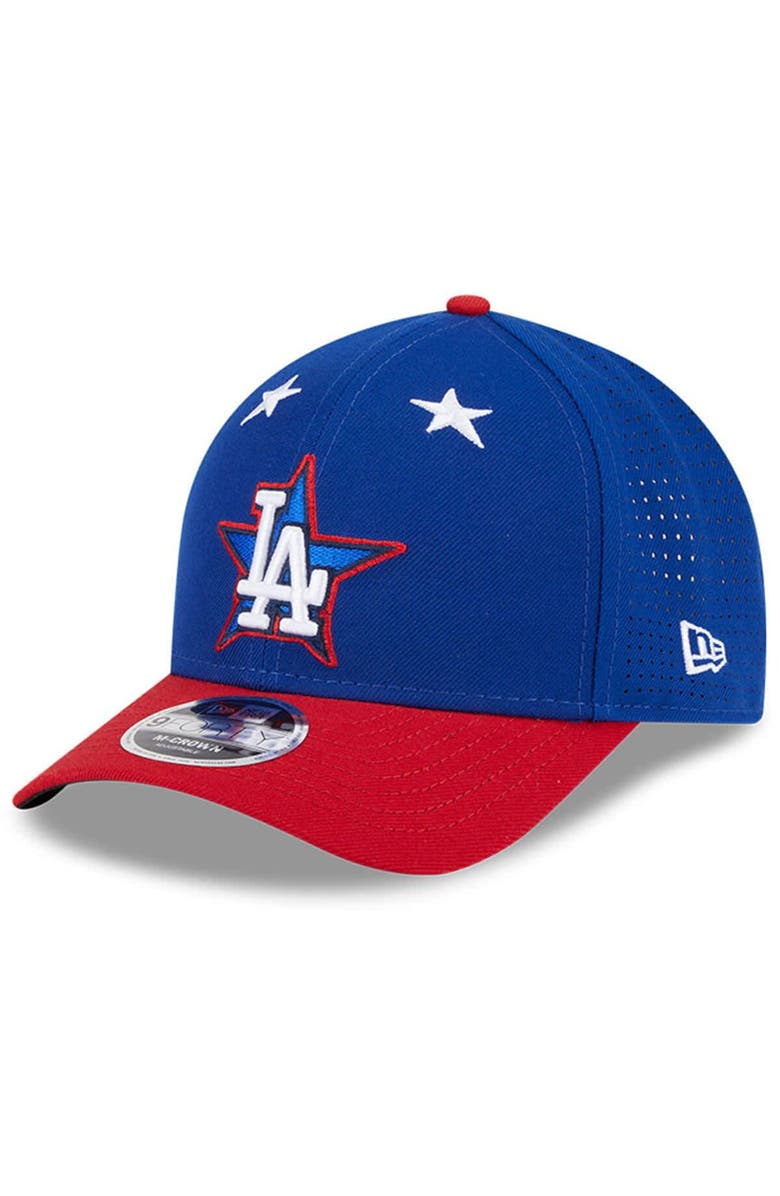 New Era Men's New Era Blue/Red  Los Angeles Dodgers 2025 MLB All-Star Game Workout 9FORTY M-Crown Adjustable Hat, Alternate, color, 