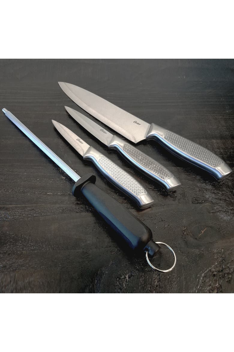 Edgefield Stainless Steel 4 Piece Cutlery Set, Alternate, color, Silver