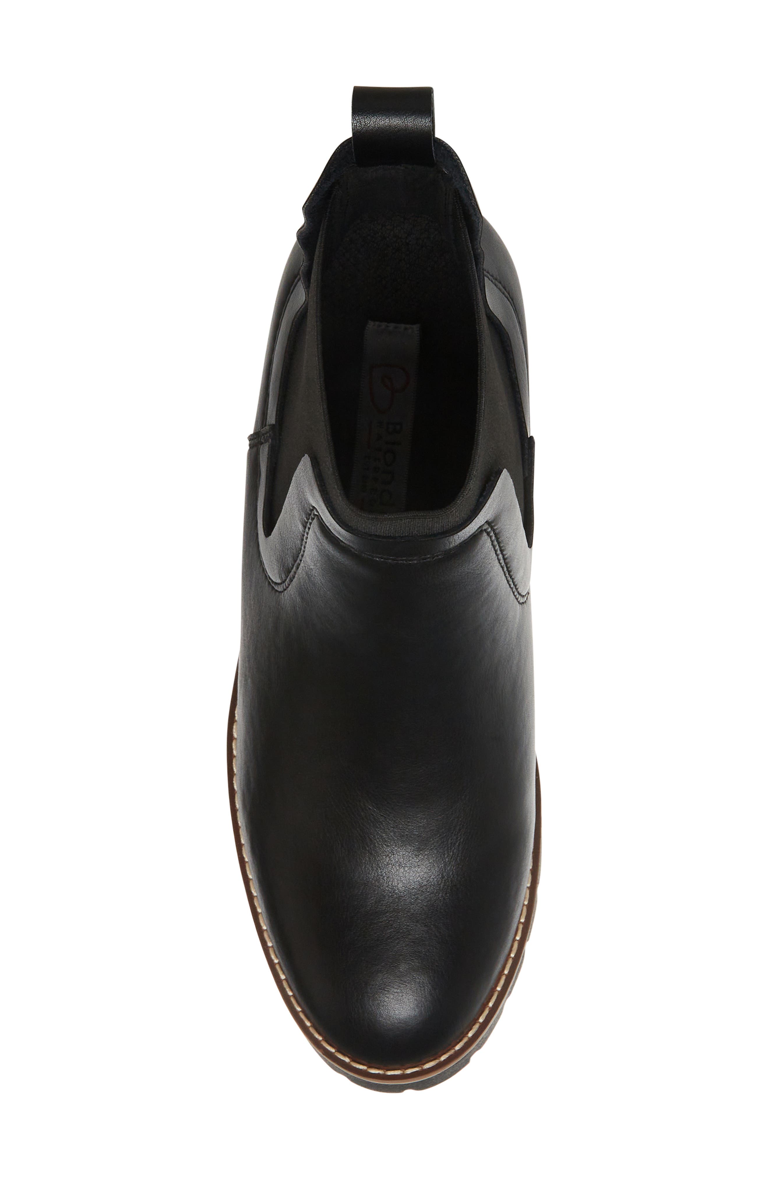 Blondo Dyme Waterproof Chelsea Boot, Alternate, color, Black Leat