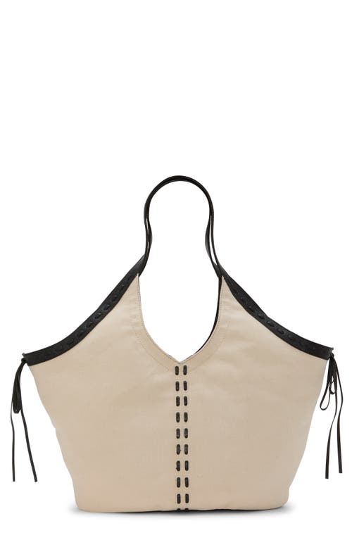 Vince Camuto Cryss Canvas Tote In Beige 01
