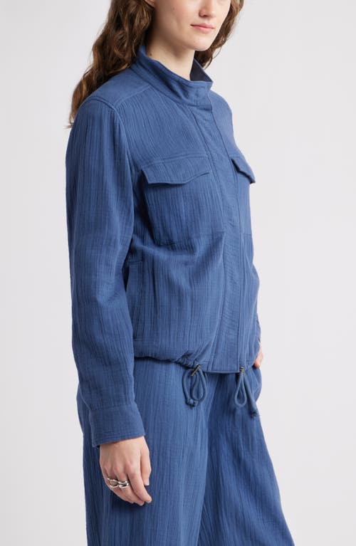 Caslonr Caslon(r) Cotton Gauze Utility Jacket