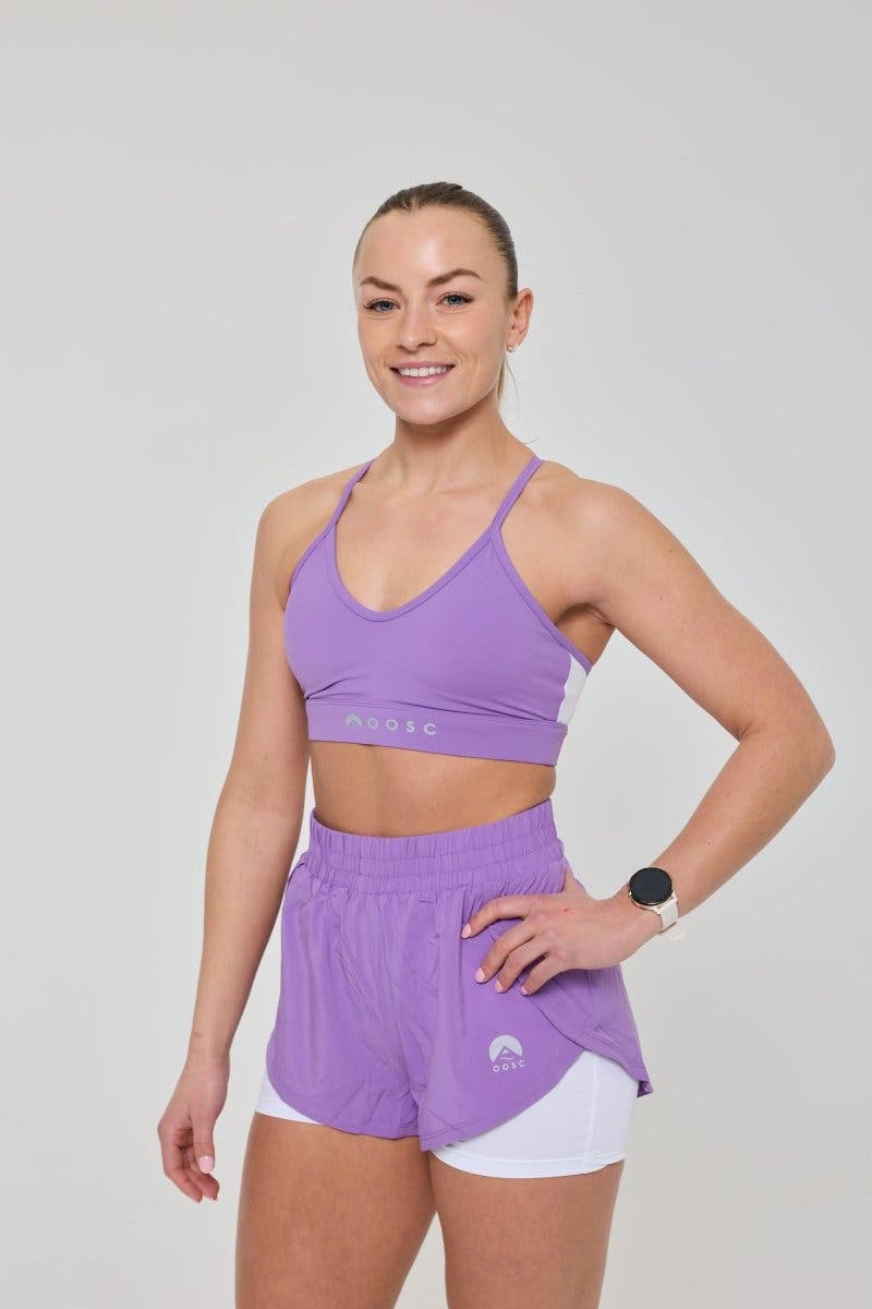 Elite 2 in 1 Running Shorts - Purple - image 2