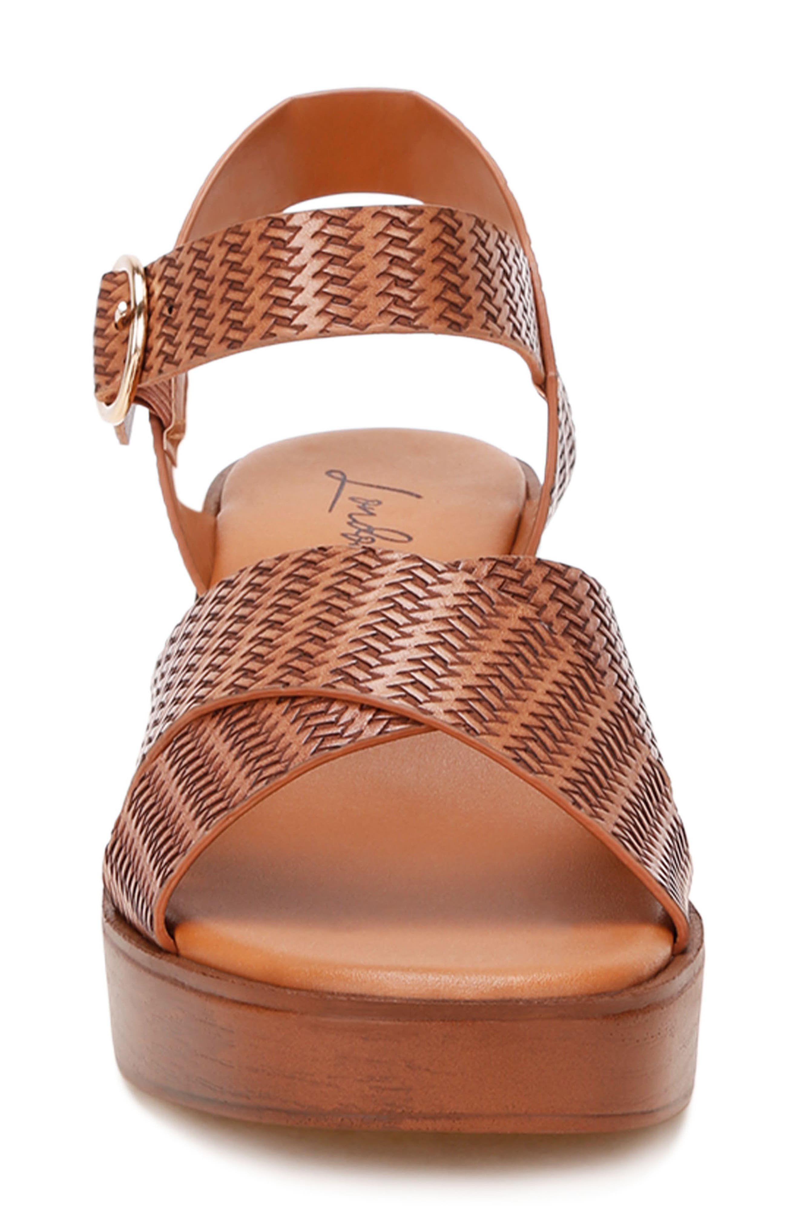 Elenia Platform Block Heel Sandal, Alternate, color, TAN