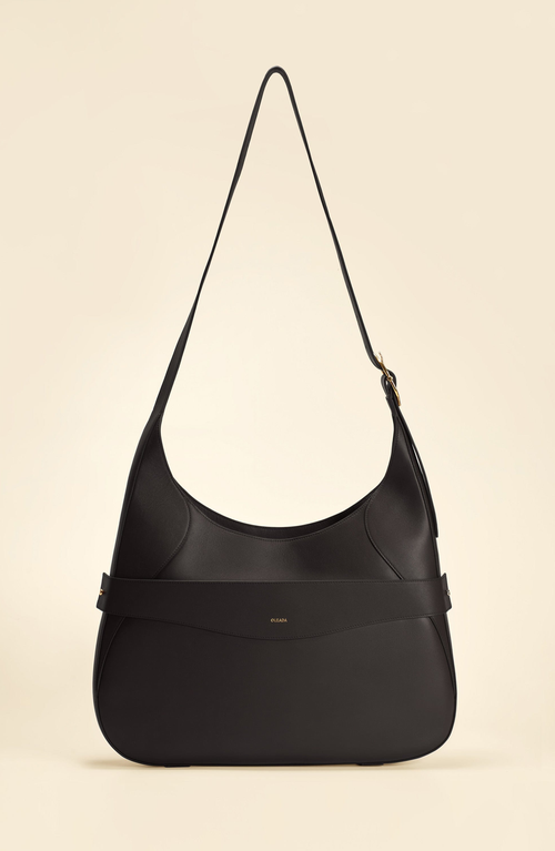 Oleada Marina Hobo Bag In Black