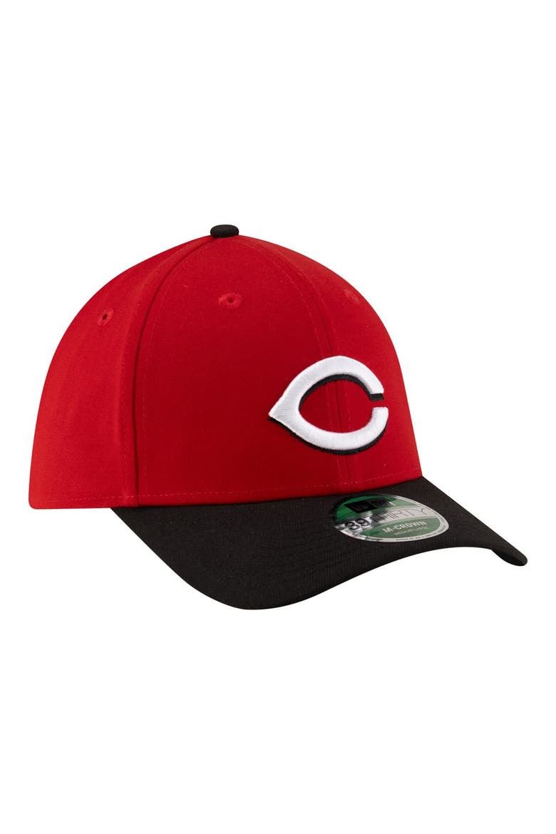 Men's New Era  Red Cincinnati Reds Player Replica 39THIRTY M-Crown Flex Hat, Alternate, color, Red