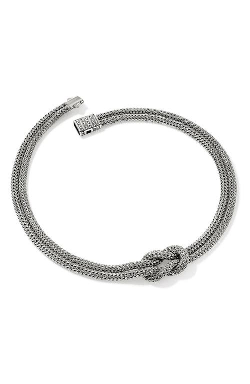 John Hardy Love Knot Necklace, 10mm In Silver