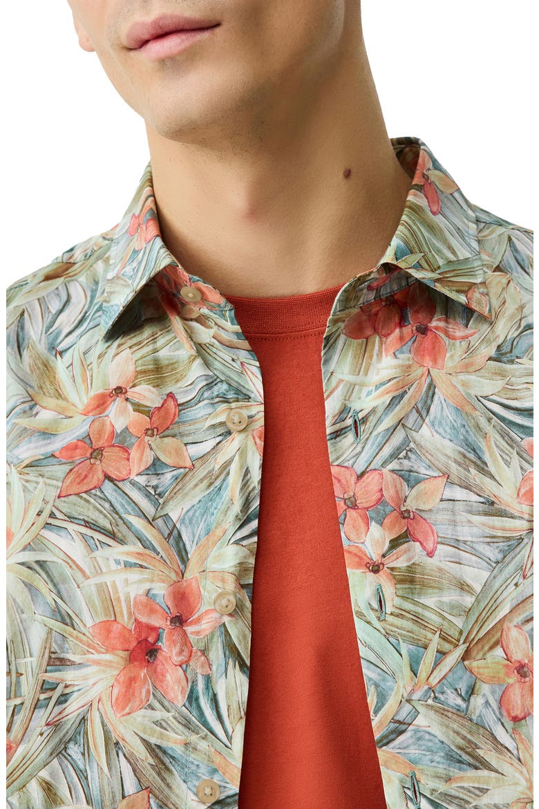 Riverina Floral Short Sleeve Button-Up Shirt, Alternate, color, BOTANICAL
