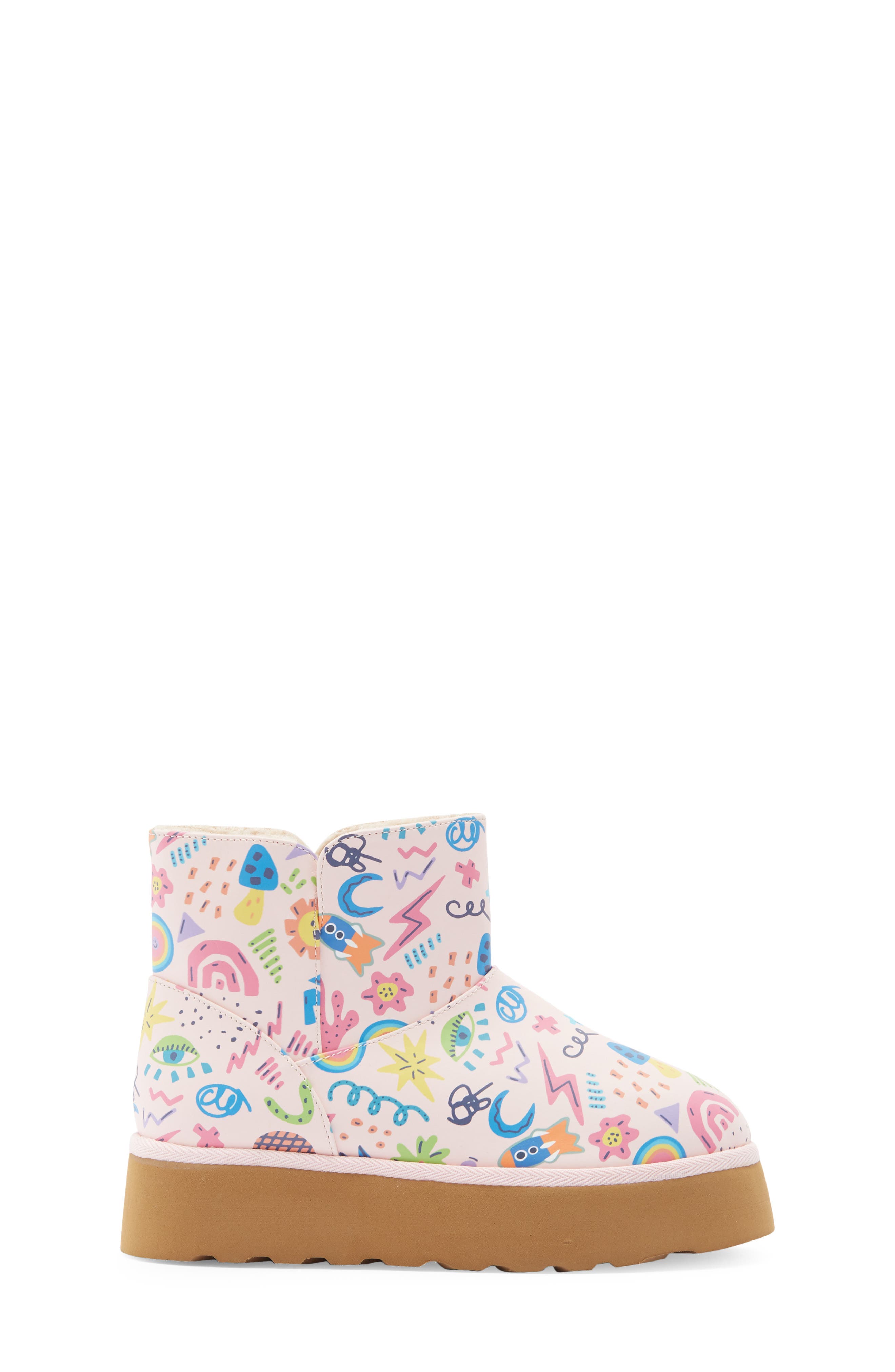 Harper Canyon Kids' Ezra Printed Bootie, Alternate, color, Rainbow Multi