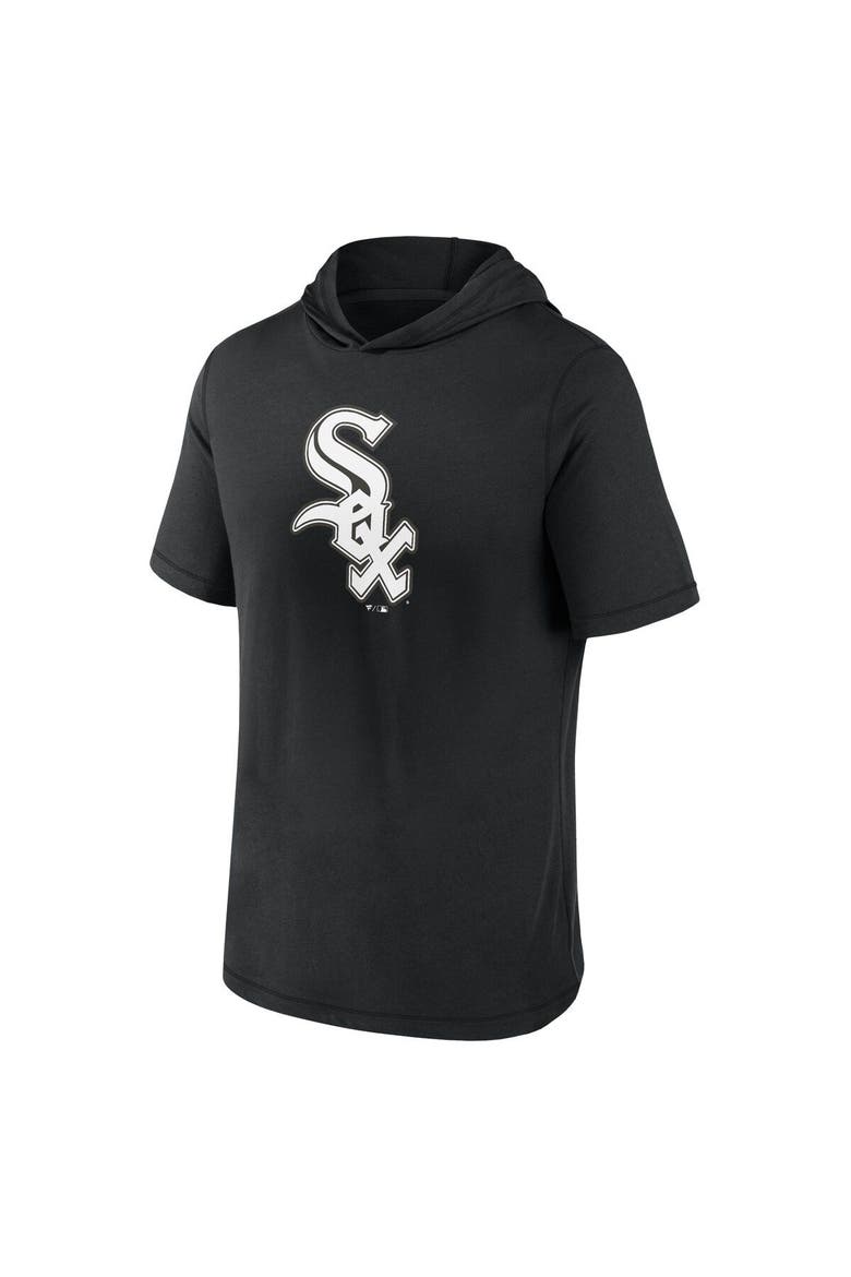 Men's Fanatics Branded Black Chicago White Sox Short Sleeve Hoodie T-Shirt, Alternate, color, Black
